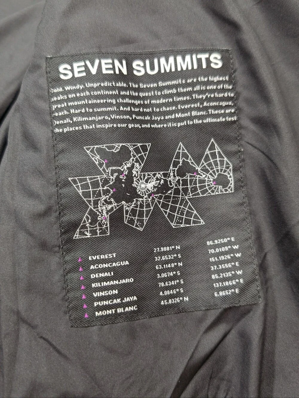 The North Face Jacket Mens M Black Gray 3D Mountain Print 2000 Puffer Summit